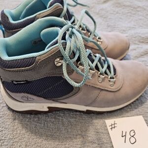Women's Gray and Blue Ankle Boots